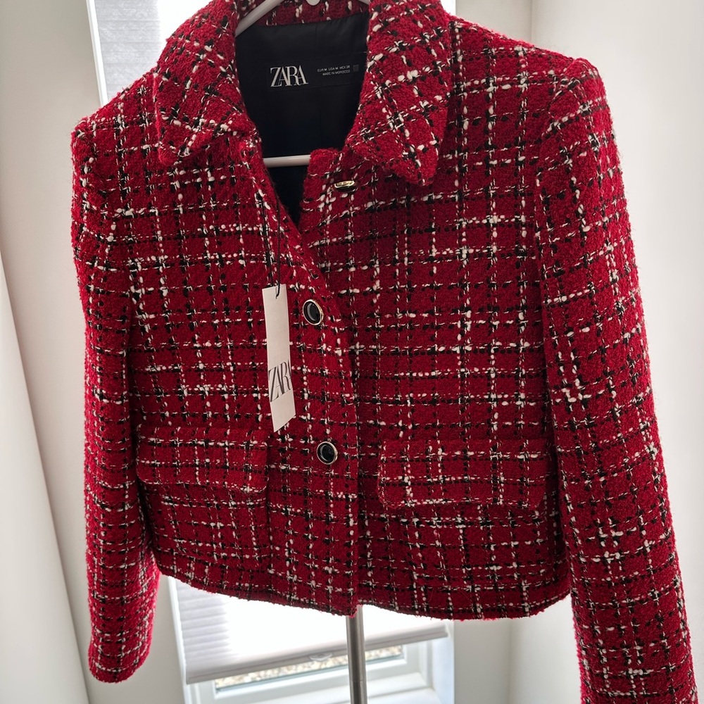 Zara Cropped Structure Jacket